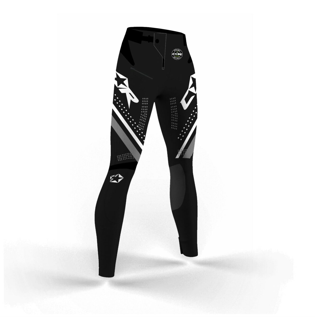 Pantalon Motocross Race noir blanc gris – Image 4